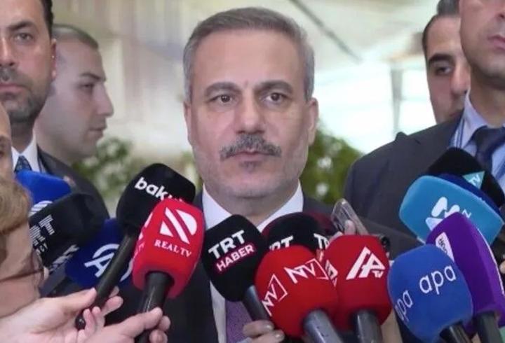 Bakan Fidan'dan Bakü'de Azerbaycan mesajı: "Sorunlarımızı medeni şekilde konuşuruz"