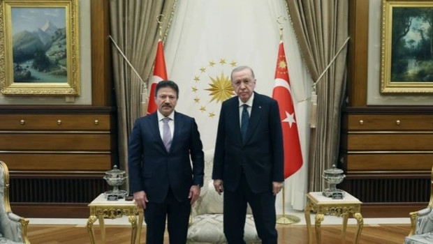 Cumhurbaşkanı Erdoğan, TESK Genel Başkanı Yiğiner'i kabul etti