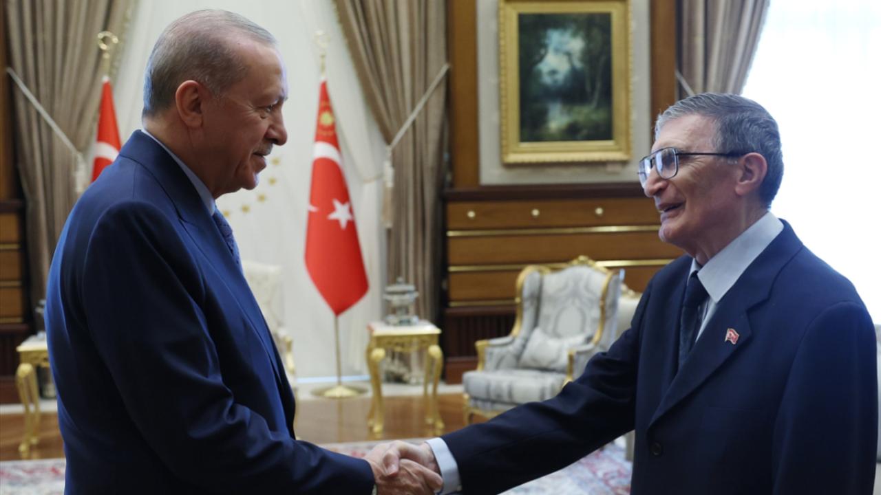 Cumhurbaşkanı Erdoğan, Aziz Sancar'ı kabul etti